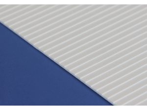 Evergreen 150 × 300mm (6 × 12in) Clapboard Siding Sheet 1.0mm (.040in) Thick 0.8mm (.030in) Spacing (1 per pack)