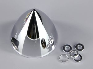 JP 63mm Chrome Look Spinner (with Aluminium Back Plate)
