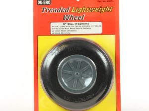 Dubro 6in Diameter Treaded Lightweight Wheel (1 per card)