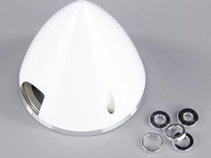 JP 70mm White Spinner (with Aluminium Back Plate)