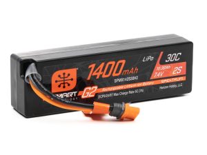 Spektrum 7.4V 1400mAh 2S 30C Smart G2 LiPo Battery: IC2 Connector