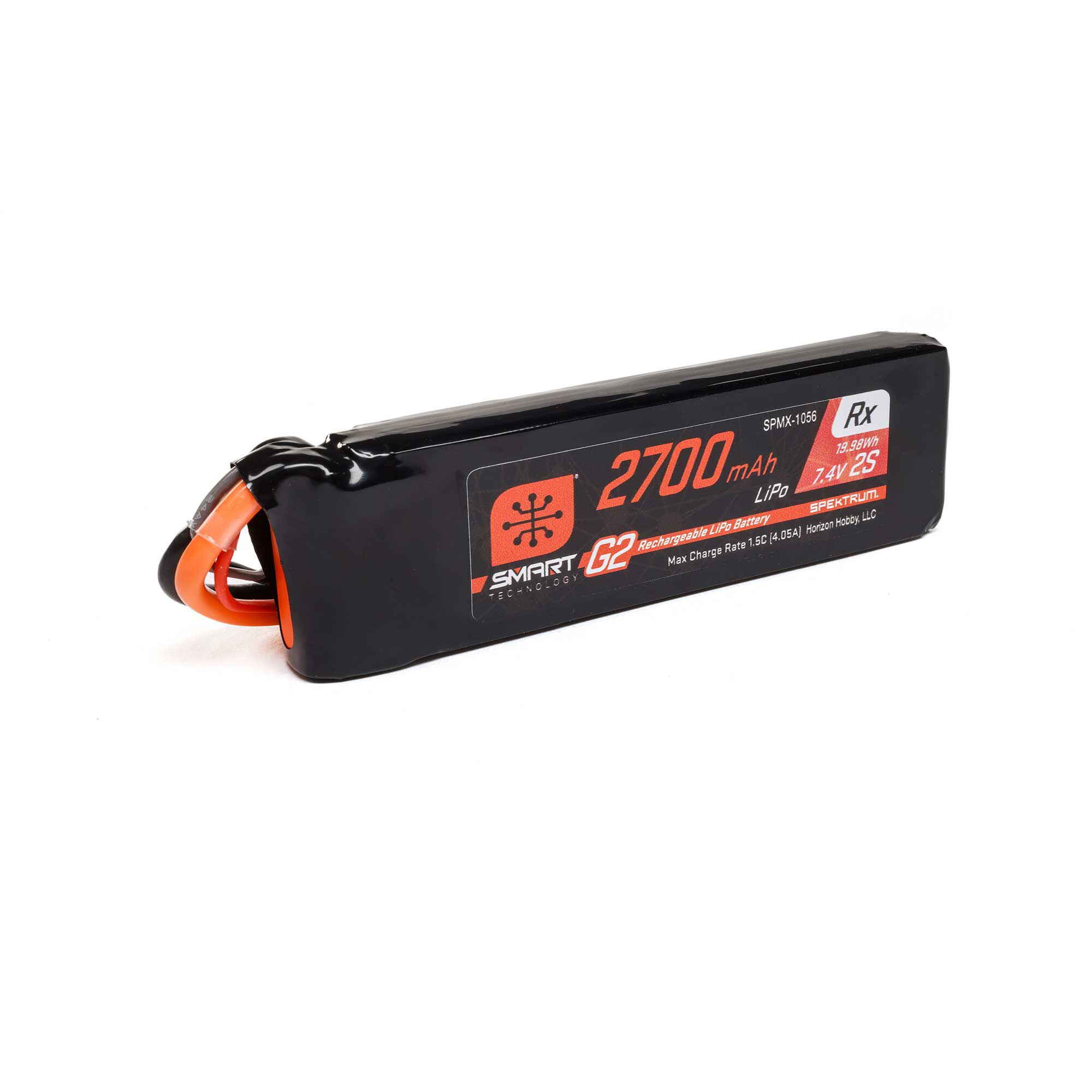 Spektrum 7.4V 2700mAh 2S 15C Smart G2 Receiver LiPo Battery: IC3 - Image 3