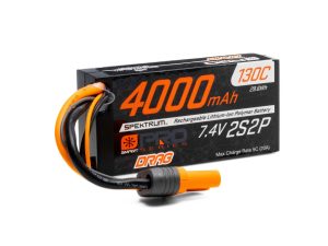 Spektrum 7.4V 4000mAh 2S 130C Smart No Prep Drag LiPo Battery: IC5