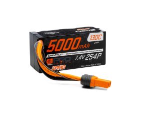 Spektrum 7.4V 5000mAh 2S 130C Smart No Prep Drag LiPo Battery: IC5