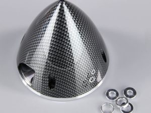 JP 82mm Carbon Look Spinner (with Aluminium Back Plate)