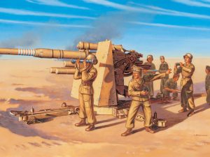 Italeri 8.8cm FLAK 37 AA Gun with Crew