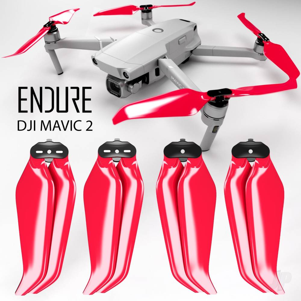 Master Airscrew 8.9x4.9 DJI Mavic 2 Endure Folding Propeller Set x4 Red for DJI Mavic 2 Zoom, Pro & Ent. - Image 2