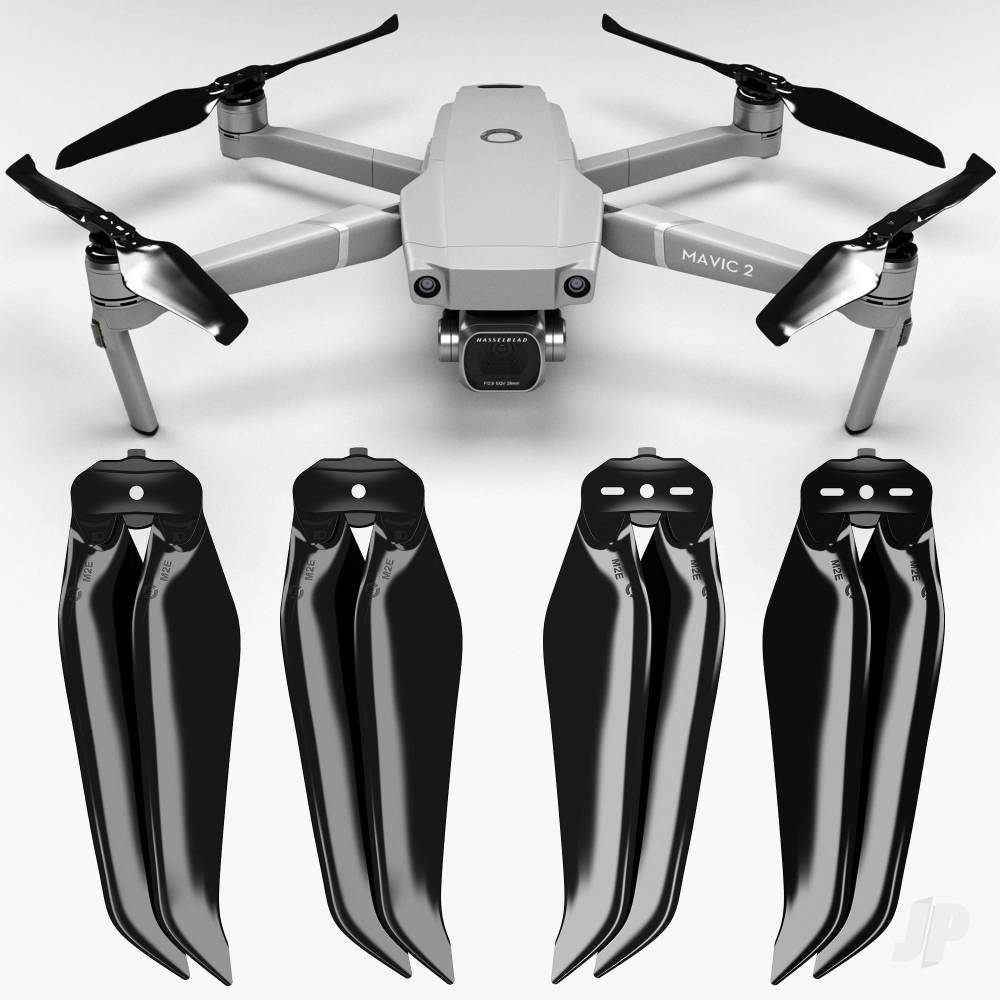 Master Airscrew 8.9x4.9 DJI Mavic 2 STEALTH Upgrade Folding Propellers, Black (4 pcs)