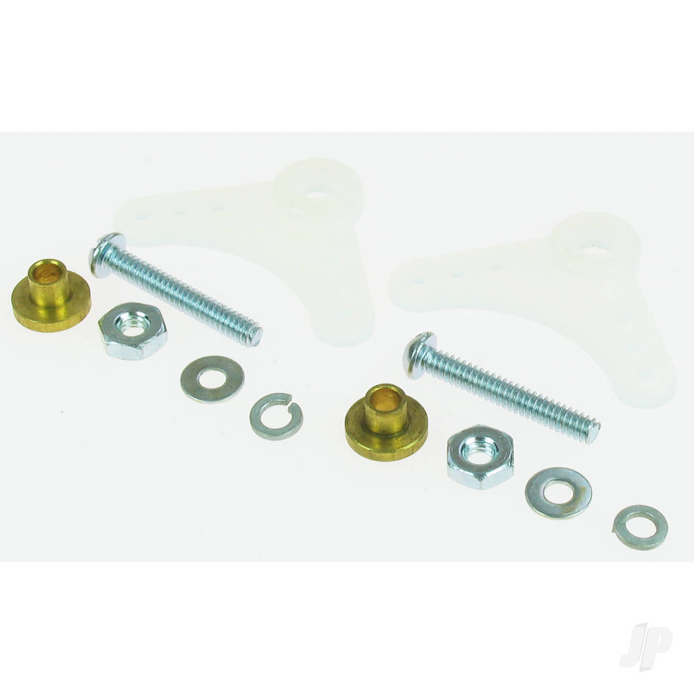 Dubro 90 Nylon Bellcrank Assembly (2 pcs per package)