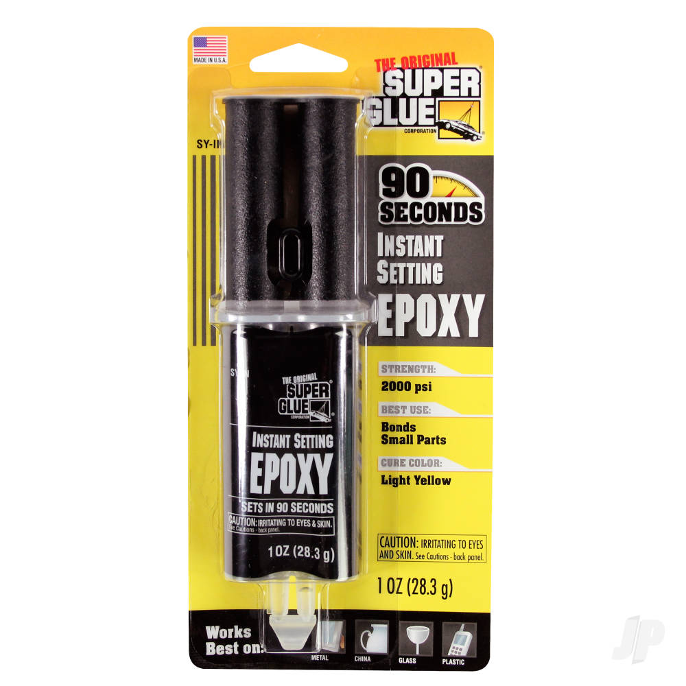 Super Glue 90 Second Instant Setting Epoxy (1oz, 28.3g)