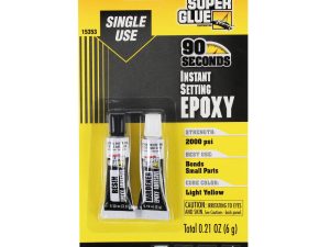 Super Glue 90 Second Instant Setting Single Use Epoxy (0.21oz, 6g)