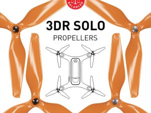 Master Airscrew 9x4.5 3MR SL 3 Blade Propeller C Set x4 Orange, Built in Nut for 3DR SOLO