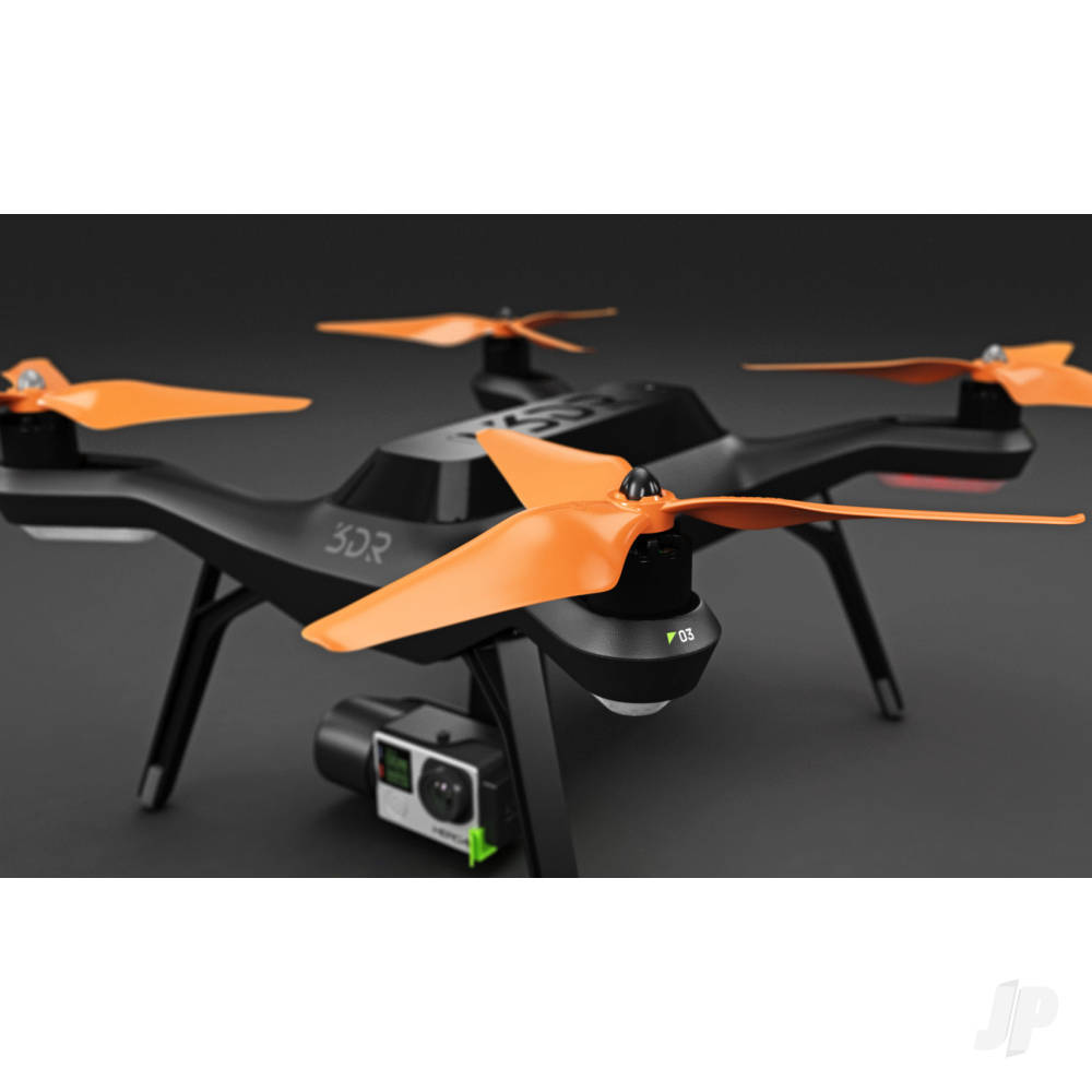 Master Airscrew 9x4.5 3MR SL 3 Blade Propeller C Set x4 Orange, Built in Nut for 3DR SOLO - Image 2