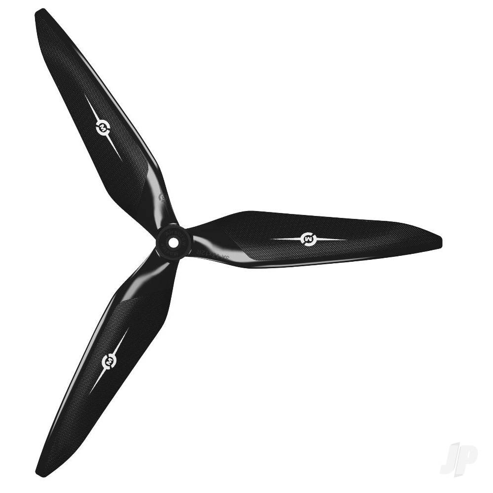 Master Airscrew 9x8 3X Power X-Class Giant Racing Drone Propeller (CW) Reverse/Pusher Black - Image 2