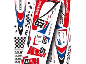 Multiplex AcroMaster Decals Blue / Red