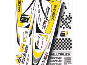 Multiplex AcroMaster Decals Yellow / Silver