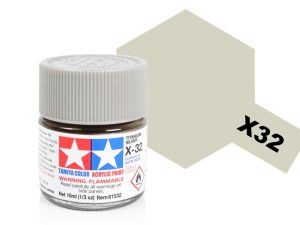 Tamiya Acrylic Mini X-32 Titan Silver