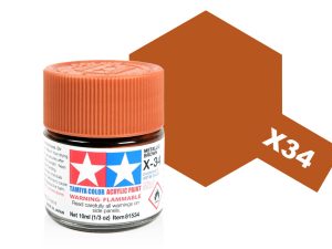 Tamiya Acrylic Mini X-34 Metal Brown