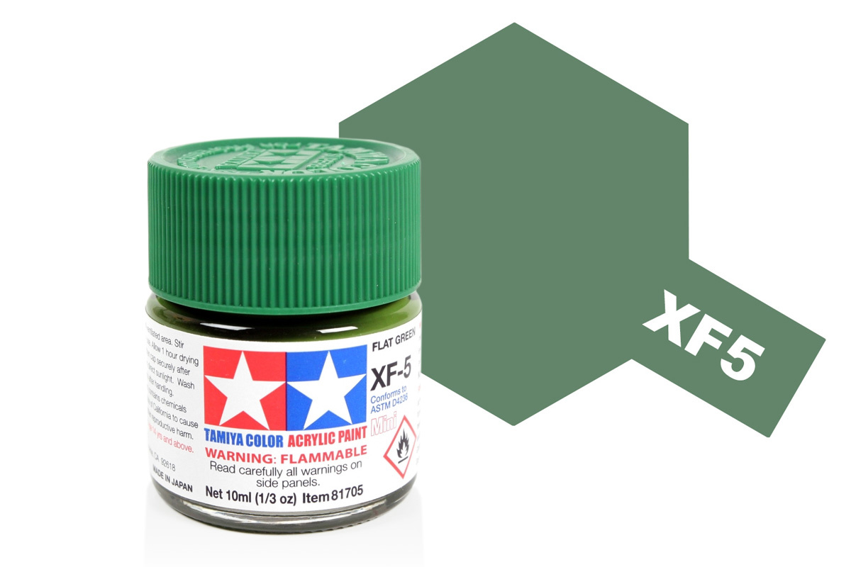 Tamiya Acrylic Mini XF-5 Flat Green