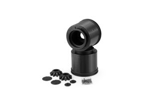 JConcepts Aggressor-2.6x3.8' 17mm Hex Monster Truck wheel-Bk