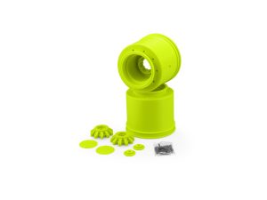 JConcepts Aggressor-2.6x3.8' 17mm Hex Monster Truck wheel-Yl