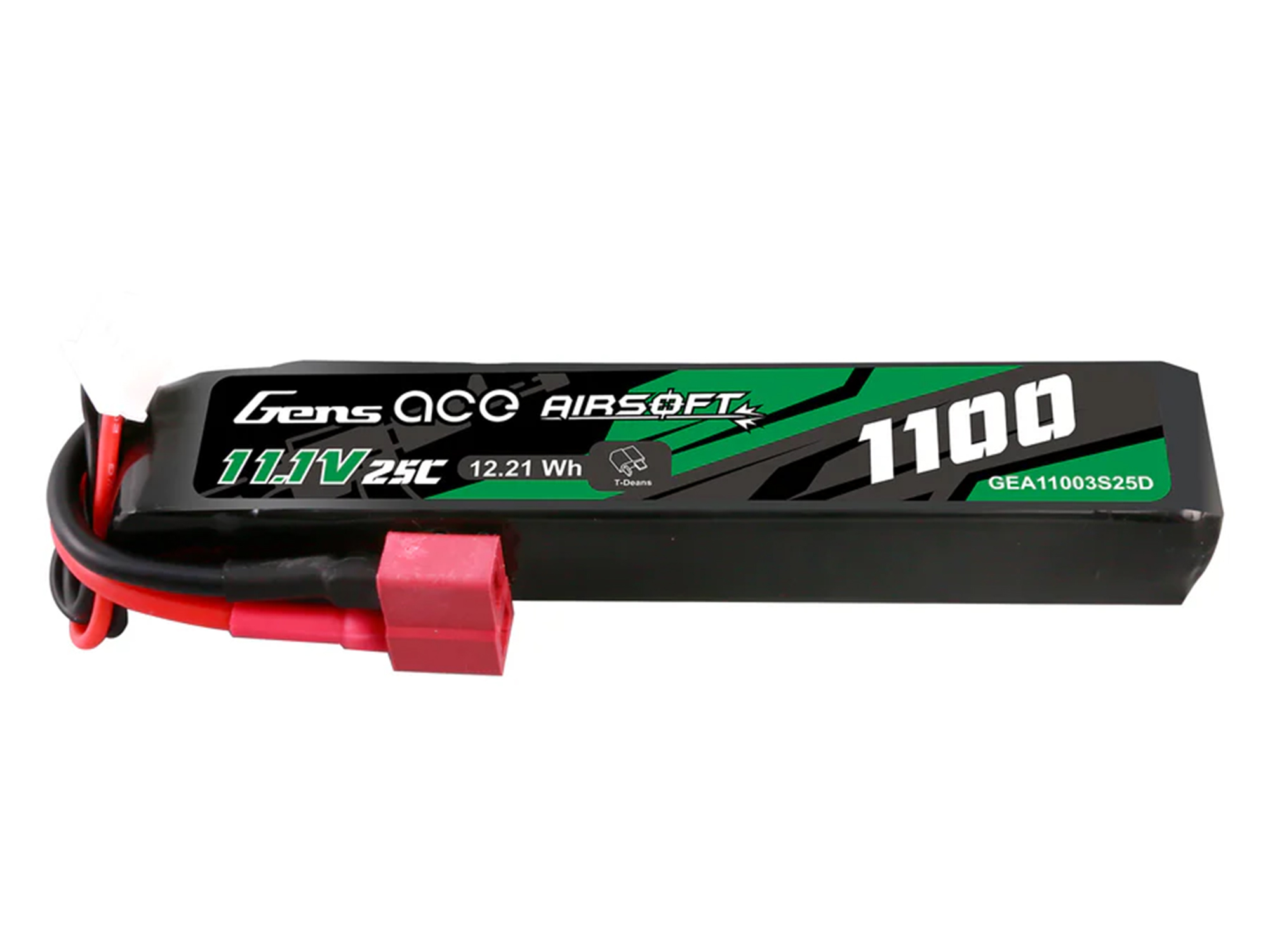 Gens Ace Airsoft 3S 1100mAh 25C with Deans (fit Most AEG) - Image 3