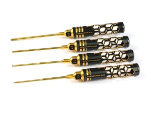 ARROWMAX ALLEN WRENCH SET 1.5- 2.0-2.5-3.0 x100mm (4) BLACK GOLD
