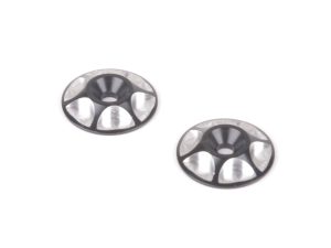 Monkey King RC Alloy M3 Wing Washer - Black - pk2