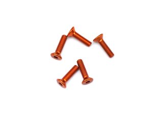Arrowmax Alu Screw Allen Csk M3 x 12 Orange (5)