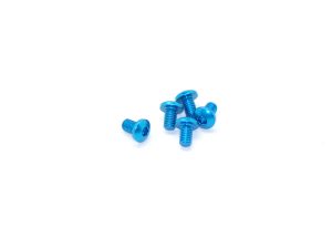 Arrowmax Alu Screw Allen Roundhead M3 x 5 Blue (5)