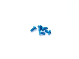 Arrowmax Alu Screw Allen Roundhead M3 x 6 Blue (5)