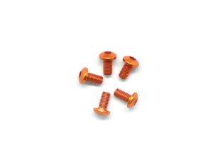 Arrowmax Alu Screw Allen Roundhead M3 x 6 Orange (5)