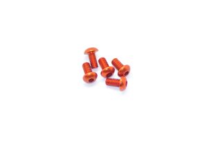 Arrowmax Alu Screw Allen Roundhead M4 x 8 Orange (5)