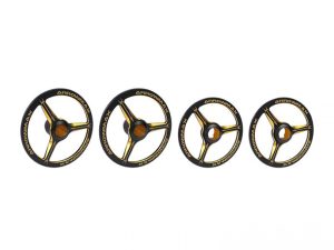 ARROWMAX Alu Set-Up Wheel For 1/8 On-Road Cars Black Golden (4)
