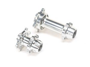 Losi Aluminum Hub Set, Machined, Silver : PM-MX/SM