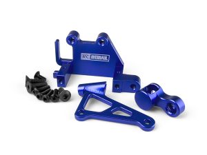 RC Overhaul Aluminum Servo Mount Set, Promoto, Blue