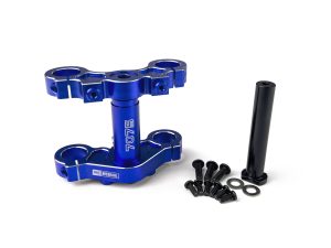 RC Overhaul Aluminum Triple Clamp Set, Promoto, Blue