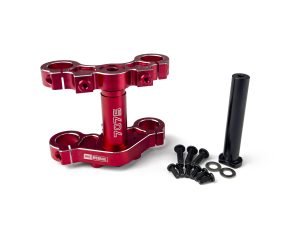 RC Overhaul Aluminum Triple Clamp Set, Promoto, Red