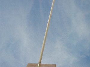 Ripmax Angled Flagstaff Complete (Brass & Wood)(Pk2)