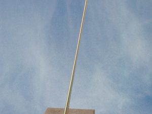 Ripmax Angled Flagstaff Complete (Brass)(Pk2)