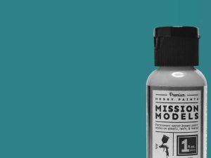 Mission Models Aotaki Blue Green Clear Coat (Over Faded Alum), 1oz
