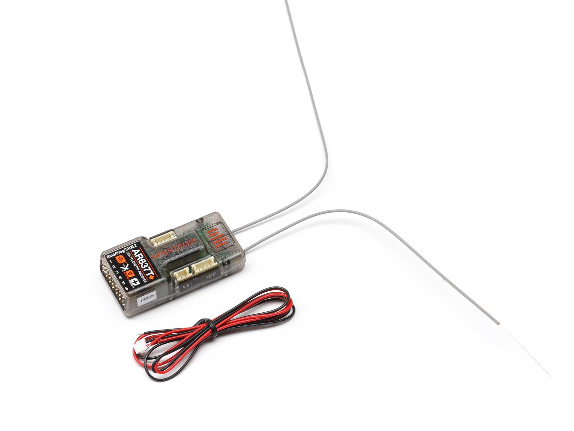 Spektrum AR637T+ DSMX 6-Channel AS3X+ & SAFE Telemetry Receiver - Image 2