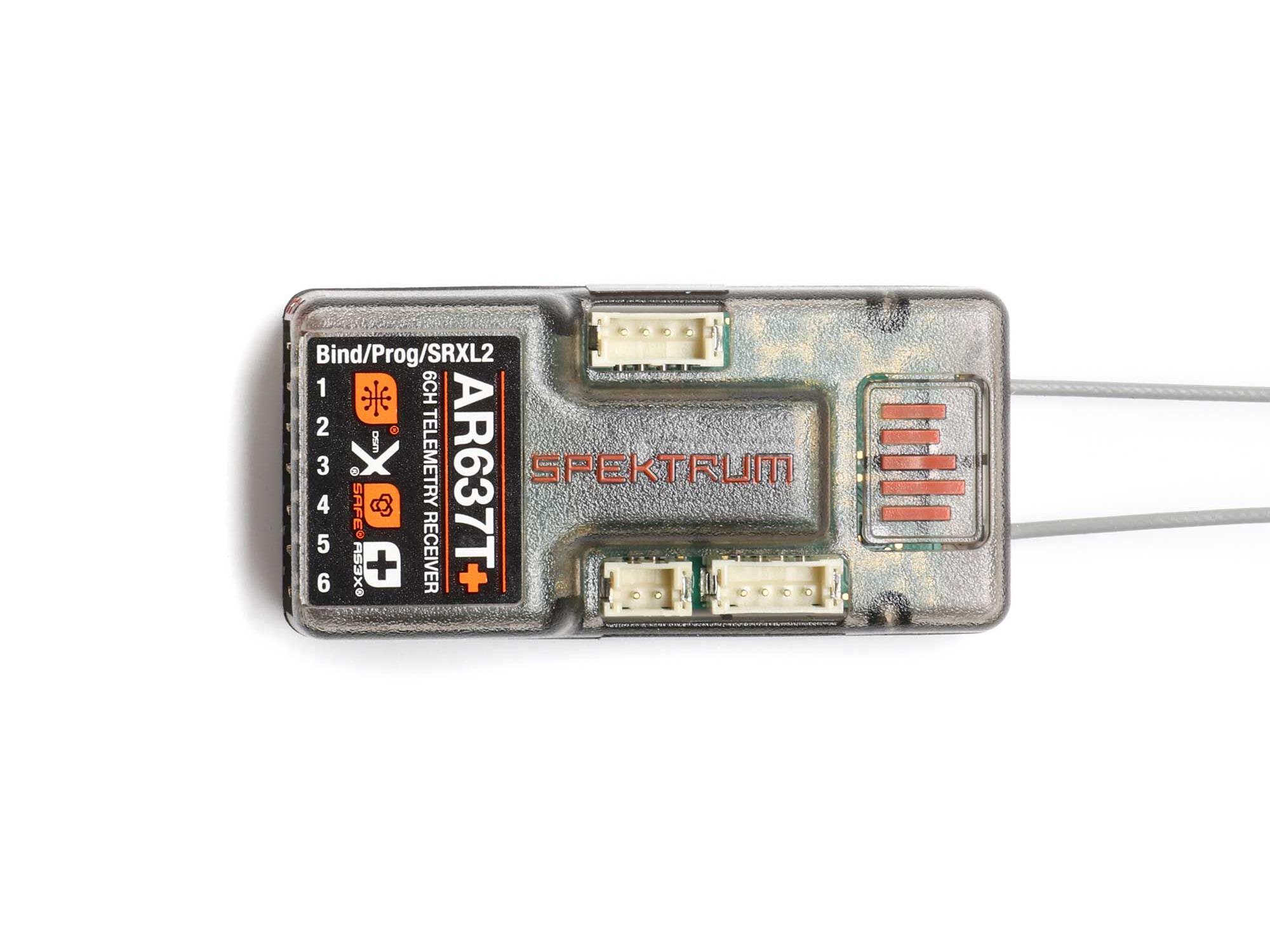Spektrum AR637T+ DSMX 6-Channel AS3X+ & SAFE Telemetry Receiver - Image 5