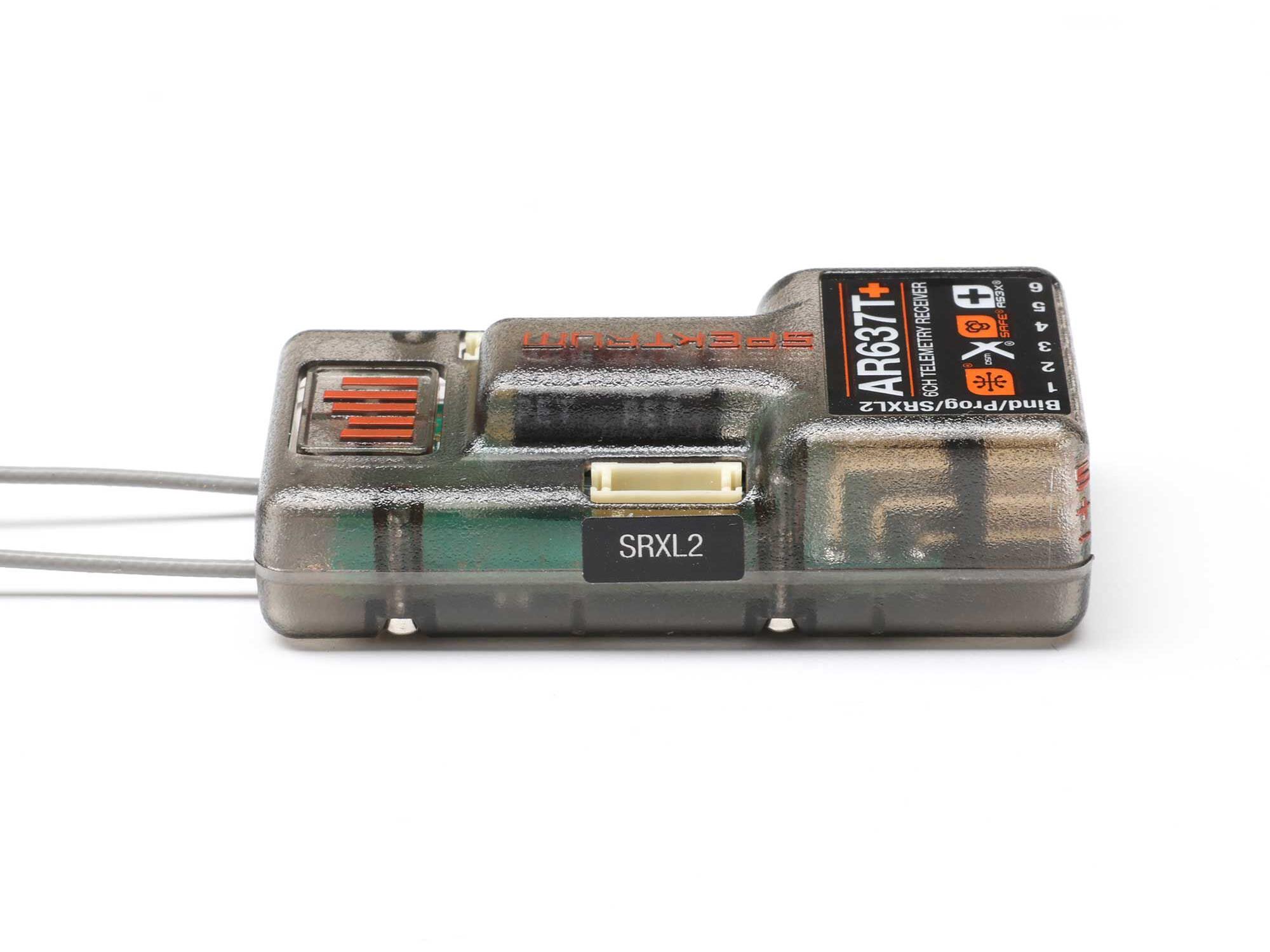 Spektrum AR637T+ DSMX 6-Channel AS3X+ & SAFE Telemetry Receiver - Image 6