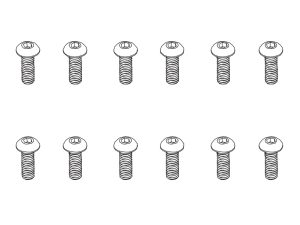 PD Racing B head hex screw HM3*12   12pcs