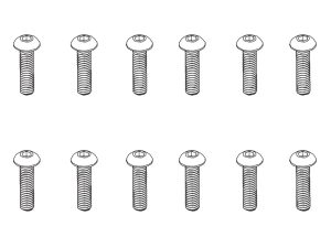 PD Racing B head hex screw HM3*18   12pcs