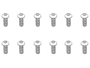 PD Racing B head hex screw HM4*12   12pcs