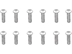 PD Racing B head hex screw HM4*16   12pcs