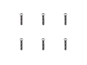 PD Racing B head hex screw HM4*30   6pcs