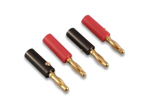 FUSION Banana Plugs (4mm Gold) 2prs